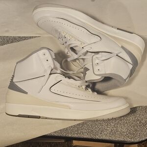 Jordan 2 white/cement grey size 12